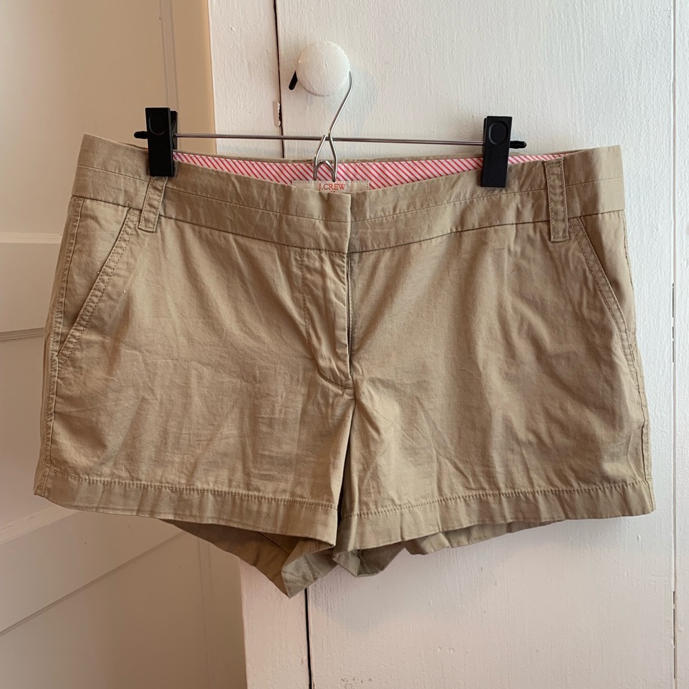 Khaki J. Crew Chino Shorts